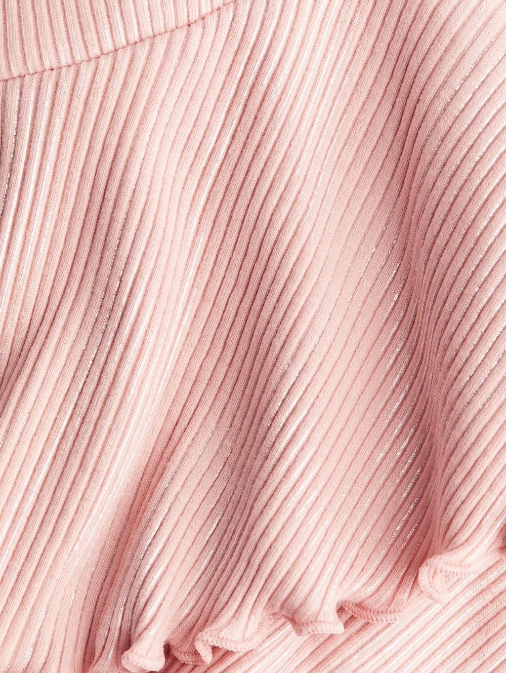 đź’– H&M Shimmery Pink 2-Piece Set | Flare Sleeve Top + Skirt | 2T (Fits 3T) NWOT - Picture 7 of 13